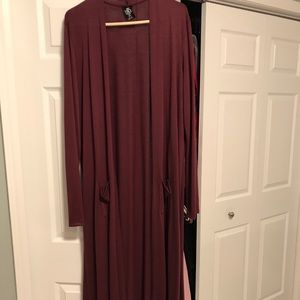 Long sleeve, longer length sweater